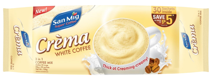 Coffee San Mig Crema White