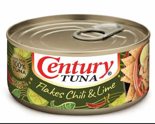 Century Tuna flakes with chili and lime 180 grams.