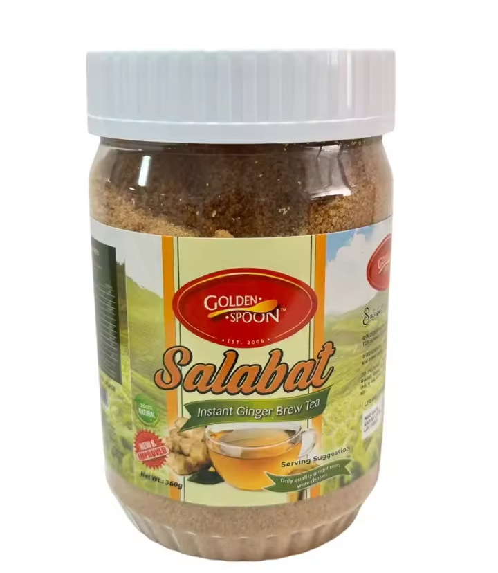 Golden Spoon Salabat Instant Ginger Brew Tea - Classic Flavor - 360 grams.
