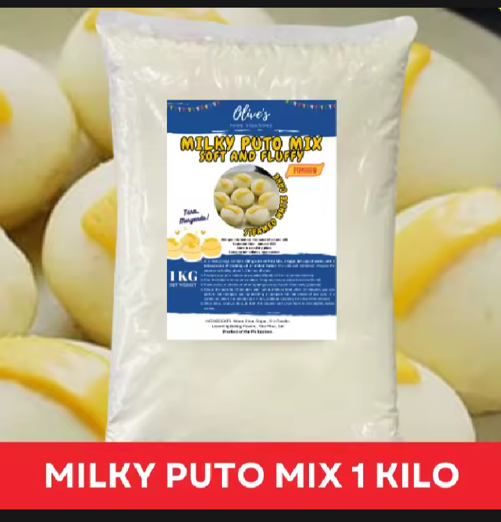 Olive's Milky Puto Mix (White Puto) 1 kilo ( 1000 grams)