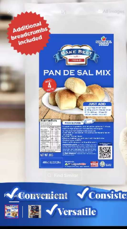 Bake Best Pandesal Mix 1 kilo (1000 grams)